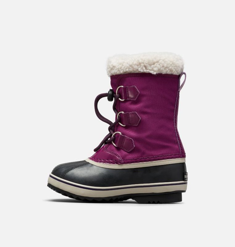 Kids Snow Boots Purple/Black - Sorel Youth Yoot Pac™ Nylon - 730149-EGS